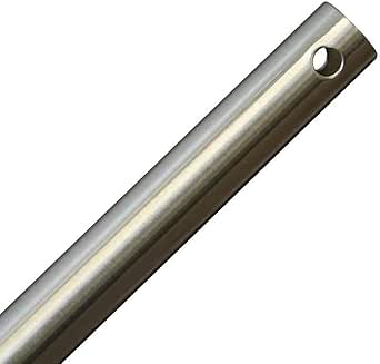 Monte Carlo Fans DR60SN Monte Carlo Fans-Accessory-Ceiling Fan Downrod for Monte Carlo Brand Fans, Down Rod Length: 60 Inch, Finish Color: Satin Nickel