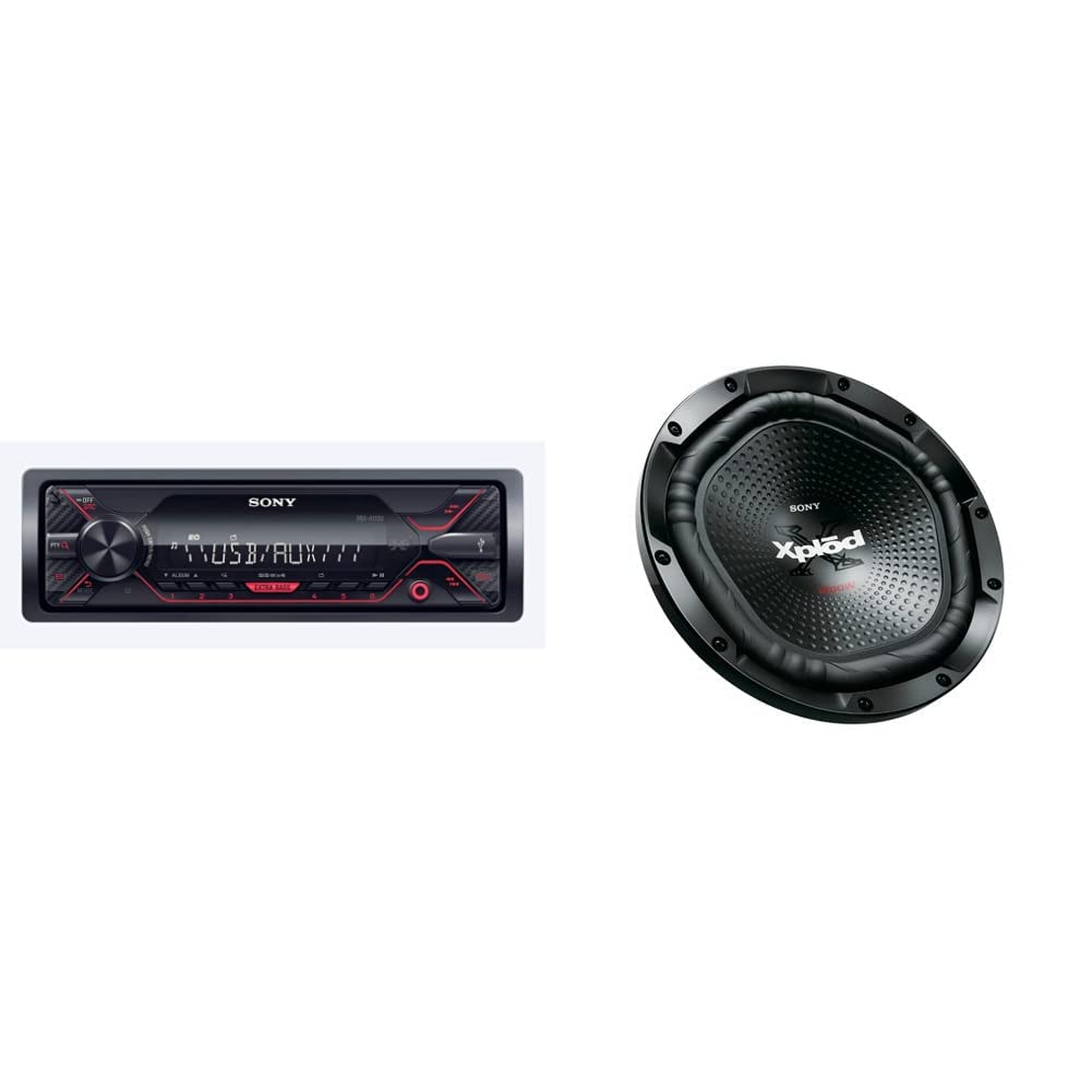 Sony DSXA110U Car Stereo USB/AUX/FM, Black & XsNw12002 420W Wired