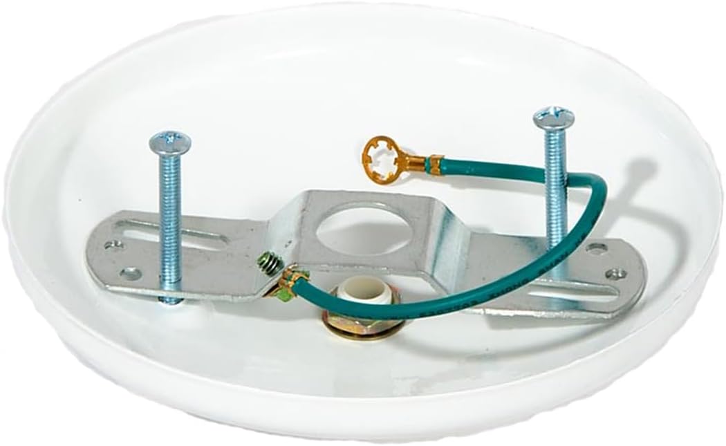 B&P Lamp® Modern Ceiling Light Canopy Plate Kit (White)