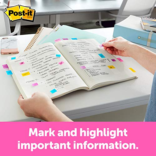 Post-it Pacote de valor bandeiras, 35/dispensador, 8 dispensadores/pacote. 119 cm de largura, cores