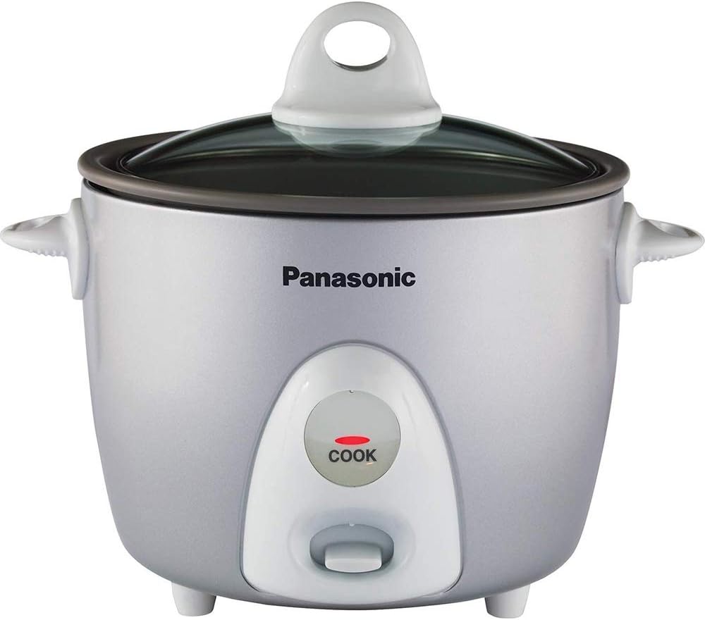Panasonic Rice Cooker, Steamer & Multi-Cooker, 6-Cups (Cooked), 3-Cups (Uncooked), SR-G06FGL, Silver