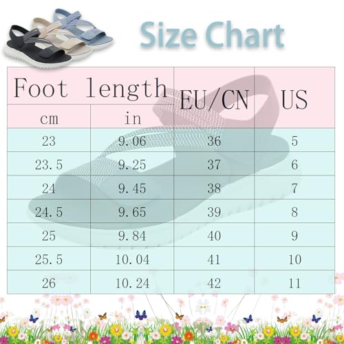 Women's Summer Fisherman Sandals, 2025 New Orthopedic Walking Sandals for Women, Adjustable Ankle Strap Non-Slip Comfortable Casual Dress Flat Hiking Sandal with Arch Support(Black,US 11)3