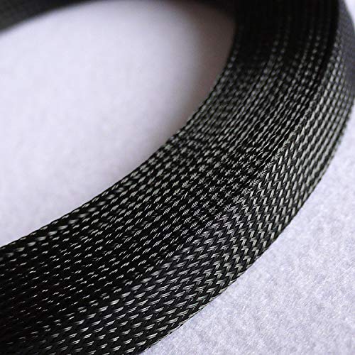Manicotto for cavi in ​​PET espandibile colorato -...(Black,14 MM*10M)