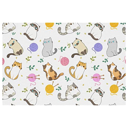 Set de table chat anti rayure et chaleur pour protéger votre table lot de 6 - 2