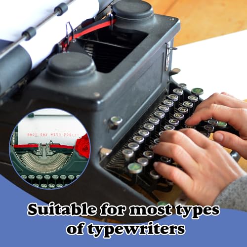 2er Pack GR4 Farbband für Schreibmaschine, Kompatibel mit Klassischen Modellen Rot und Schwarz Nylon Typewriter Farbband Doppel Spule Schreibmaschinen Farbband Jeweils 7 Meter