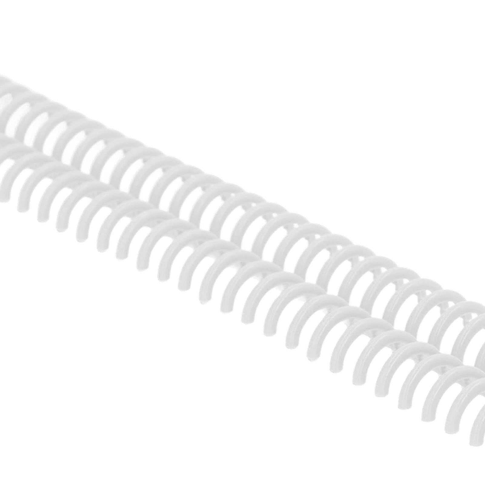 Binding Coils, Wear-Resistant Binding Spines for Stationery (White) - Image 2