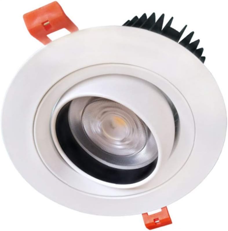 IP40 Waterproof Led Recessed Lights for Kitchen Bathroom CRI90 85LM/W Recessed Spots Lamp Adjustable Illumination Angle Recessed Downlight LED Ceiling Lights High Brightness (Color : 3000K_20W