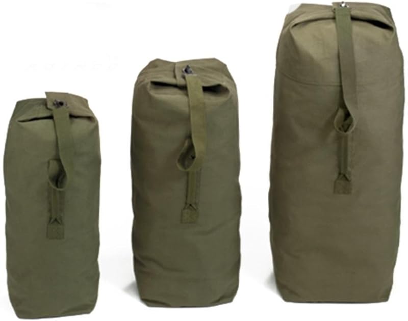 Heavyweight Top Load Canvas Duffle Bag | Extra Large Storage Bag, Durable Utility Holdall for College, Travel, Camping, Laundry & Gear