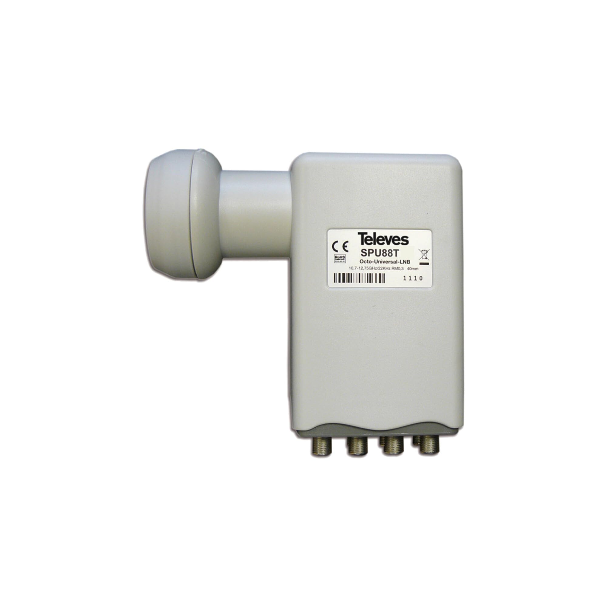Lnb Offset Octo Gris 761301 à gain élevé et isolation polarités