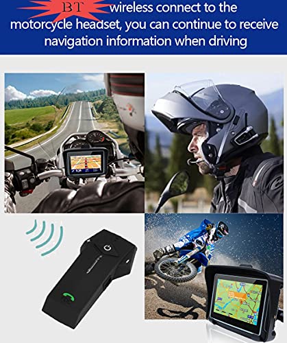 Motocicleta De 4,3 Polegadas GPS Dispositivo De Navegação, Forte À Prova D'água, Com Colchete Espec
