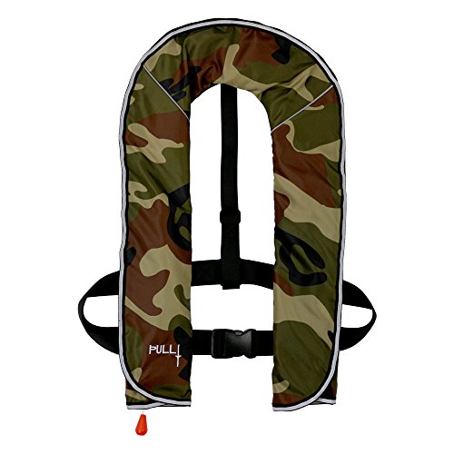 DABADA(ダバダ) ライフジャケット インフレータブル ベストタイプ 膨張式 救命胴衣 男女兼用 フリーサイズ (迷彩A, 手動膨張式)