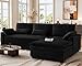 Belffin Large Modular Sectional Sofa with Deep Chaise, 104