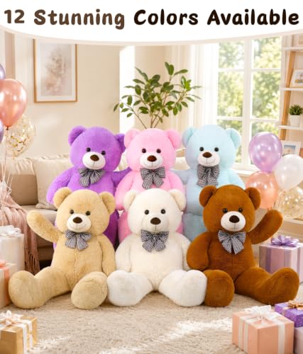 Image of MaoGoLan 47 Inch Giant Teddy Bear Stuffed Animal,Soft Plush Gift | A thoughtful way to express love on anniversaries, holidays, or special days, with a plush feel made for everyday hugs.