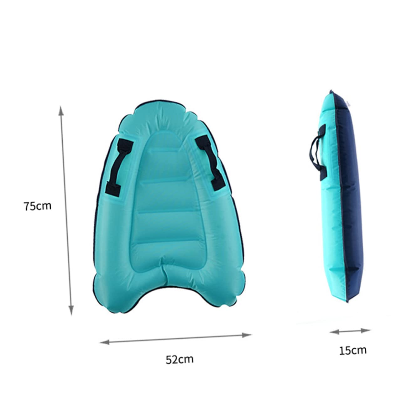 BESPORTBLE Summer Party Beach Holiday Floating Row Inflatable Bed Sea-blue Anti-skid Material Relax Enjoy