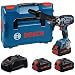 Produktbild Bosch Professional BITURBO Akku-Bohrschrauber GSR 18V-150 C (maximales Drehmoment von 150 Nm, Drehzahl von 2.200 min¹, inkl. 3x 8,0 Ah ProCORE Akku, GAL 1880 CV Ladegerät, in L-BOXX)