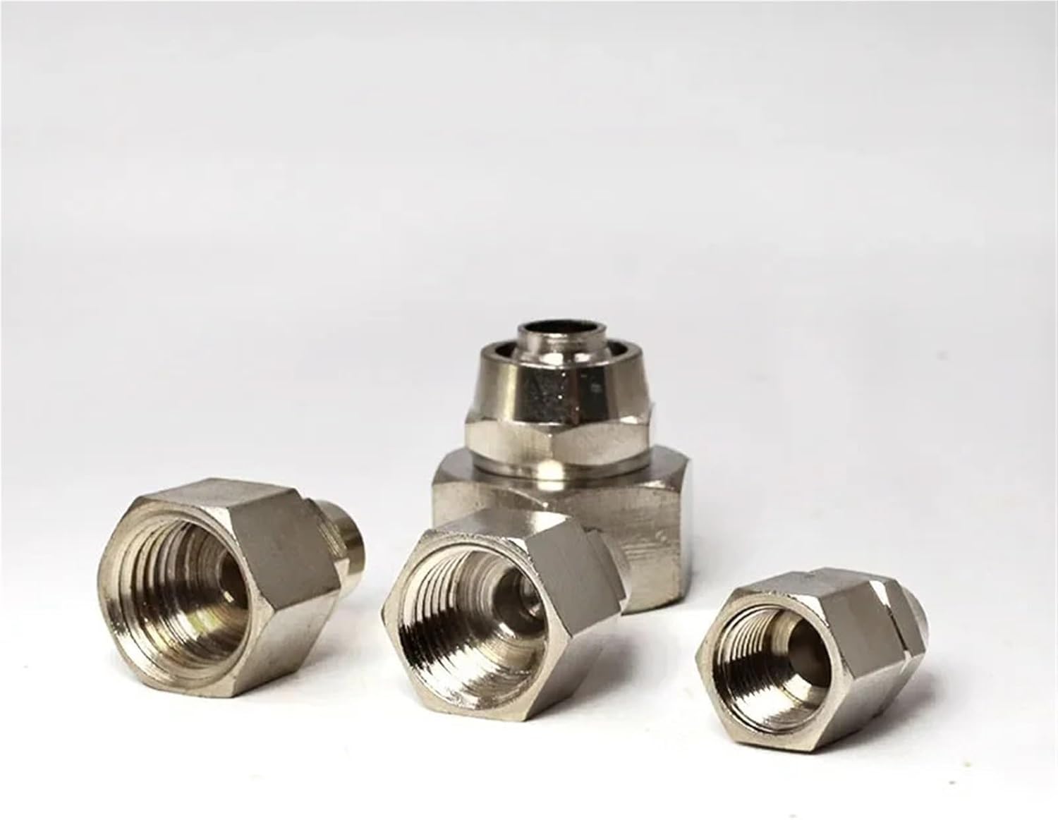 Air Fittings Pneumatic Hose Connectors Quick Twist Coupling Female Thread M5 1/81/4 1/2 Tube Connector 1Pcs(8-01)
