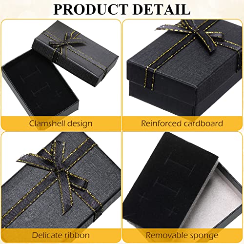 Jewelry Gift Box Small Empty Gift Boxes Jewelry Boxes Packaging Bulk Gift Wrap Boxes Cardboard Jewelry Boxes With Bow For Ring Necklaces Earring Bracelet Jewelry (72 Pcs) #TOP6