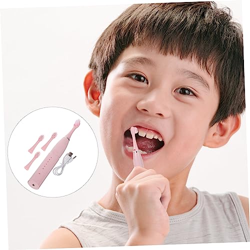 HAWILLOSCH Elektrische Schallzahnbürste Für Junge Mädchen Tragbare Haushaltszahnbürste Praktische Zahnbürste Mit Ladefunktion Aus Hochwertigem Und Mikrofasermaterial – Bild 5