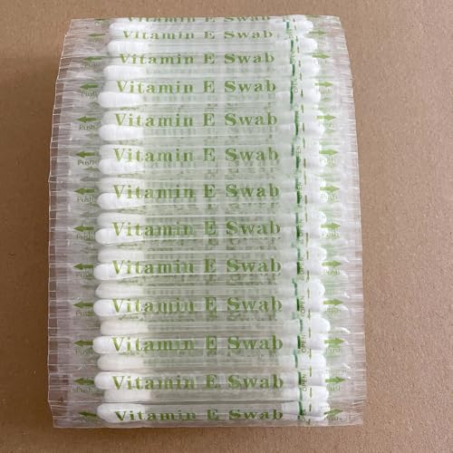 50pcs Vitamin E Lips Oil Swabs Stick Disposable VE Cotton Swab Protect Lip Gum Anti-Dry Moisture for Use Before Teeth Whitening (50 Pcs) - Imagem 7
