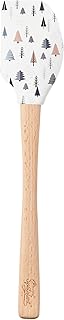 Tovolo Nordic Trees Wood Handled Spatulart Spatula for Food and Meal Prep, Baking, Mixing & Turning
