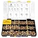 Bonost 3010pcs Hardware Assortment Kit with Assorted SAE & Metric Phillips Head Bolts, and Grade 8.8 Metric Hex Bolt Set with Matching Nuts and Lock Washers (4 Trays)