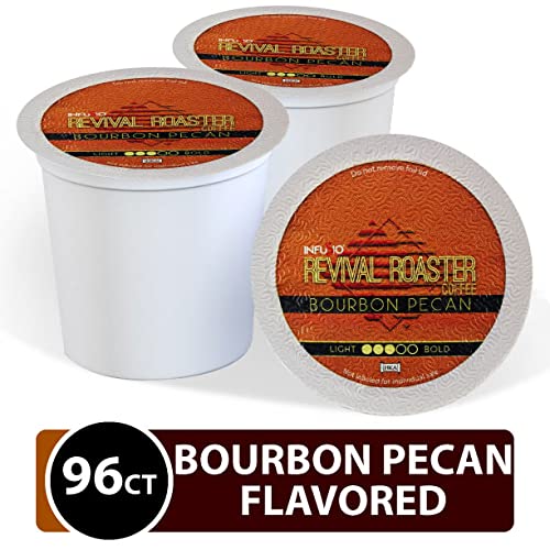 96-Count Bourbon Pecan, (Flavored Coffee) Single Serve Coffee Pods For Keurig K Cup® Brewers – Infusio Revival Roaster Gourmet Roasted Coffee (Bourbon Pecan, 96 Compatible With 2.0)… #TOP2