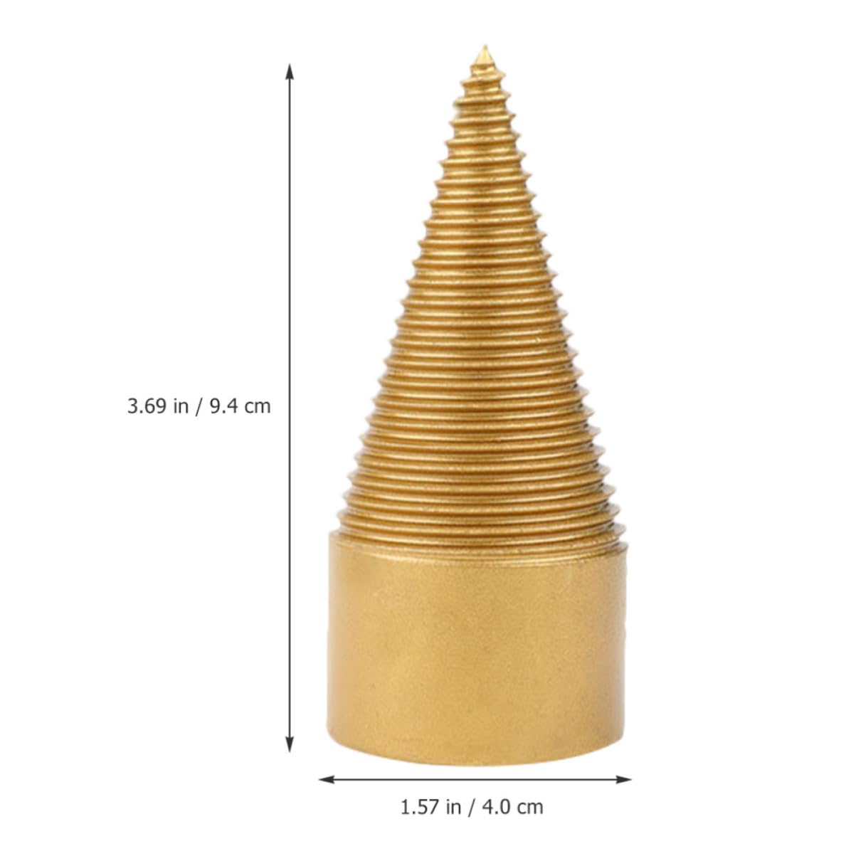 Holzspaltbohrer Brennholzspalter mit Titanbeschichtung, Gold