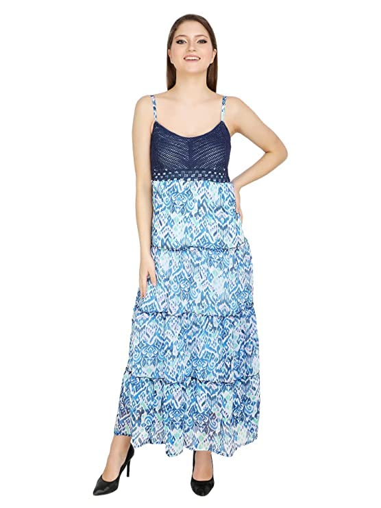 ukal Women’s & Girl’s Fashion Summer Rayon Sexy Western Short Dresses SkyBlue-picture-49
