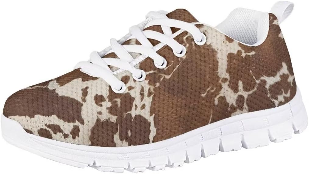 Pinupub Unisex Child Lace Up Sneakers for Boys Girls Breathable Soft Athletic Sports Tennis Shoes