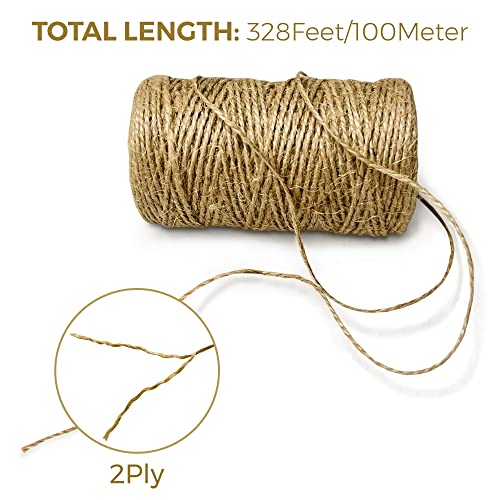 100Pcs Burlap Bags, Drawstring Gift Bags With Gift Tags And 328Feet Jute Twine, Burlap Gift Bags, Burlap Sack, Jewelry Bags, Gift Bags Bulk For Wedding Party, Christmas And Diy Craft,5.5X3.75 In #TOP2