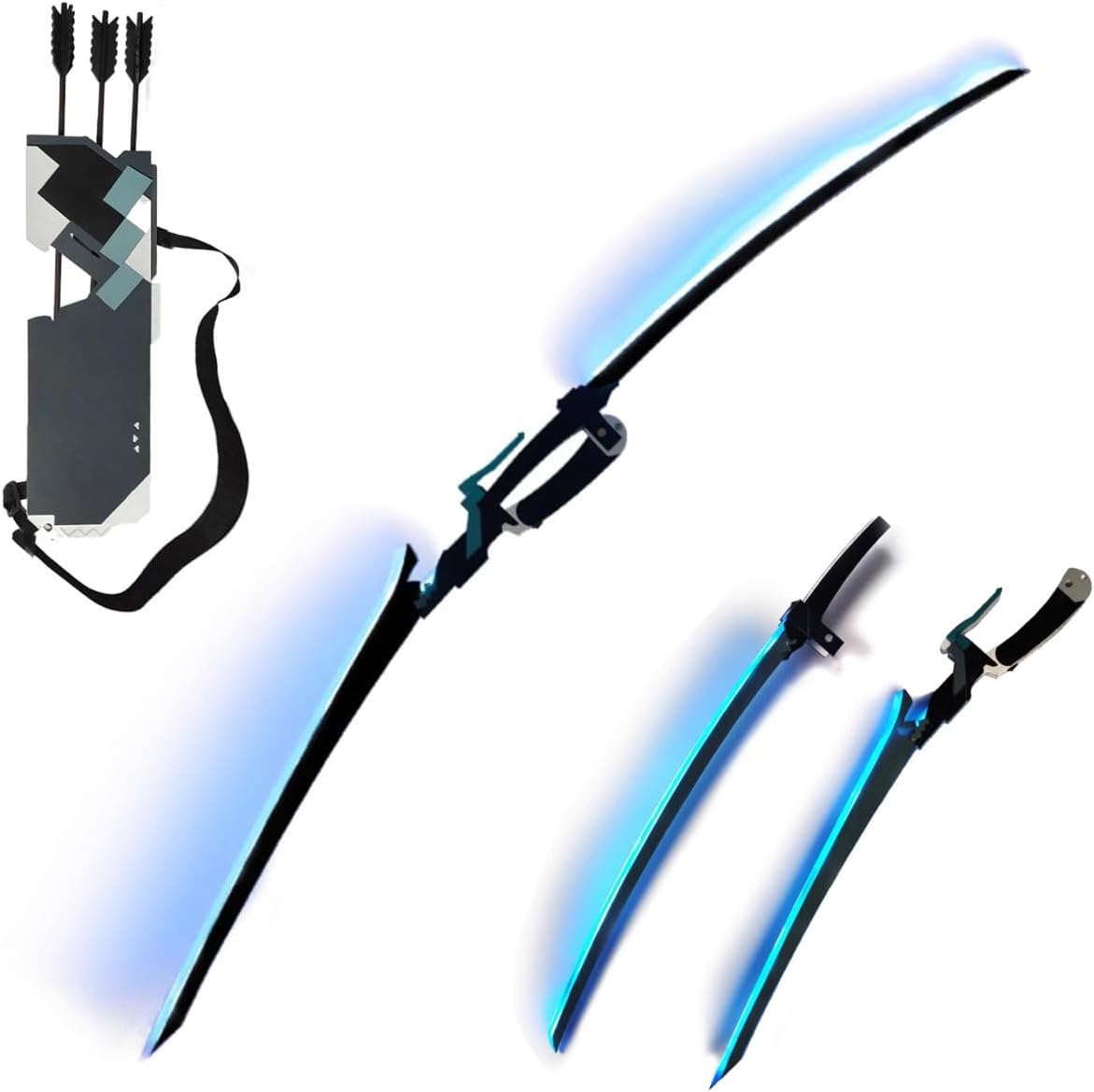 浅羽悠真 コスプレ道具 武器 ゼンゼロ cosplay 双刀 矢筒 発光