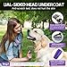 COZYGIFT Dog Brush Kit – 3 PCS Grooming Set with Self-Cleaning Brush, Undercoat Rake & Pet Bath Brush. Great for Shedding, Tangles & Dirt Removal – Ideal for Long & Short Haired Dogs & Cats, Purple
