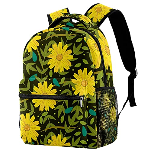 Sac à dos tournesol jaune pour l'école et le voyage des ados