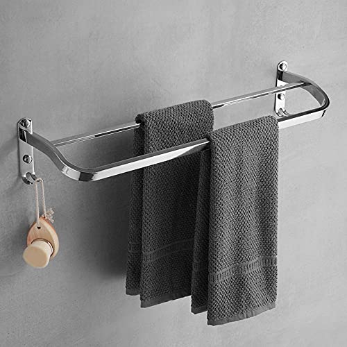 Porte-serviettes double sans perçage pour optimiser votre salle de bain