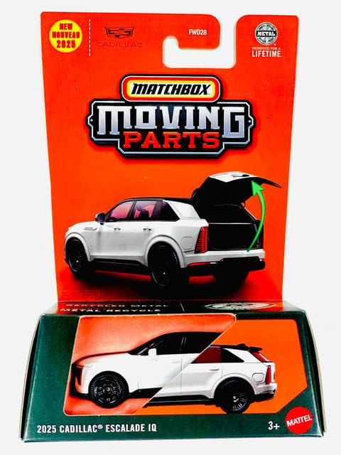 Image of Hot Wheels Match Box Moving Parts 2025 Cadillac Escalde IQ for 3 Years & Above (White)