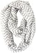 Vivian & Vincent Soft Light Weight Zig Zag Chevron Sheer Infinity Scarf (Airy Gray)