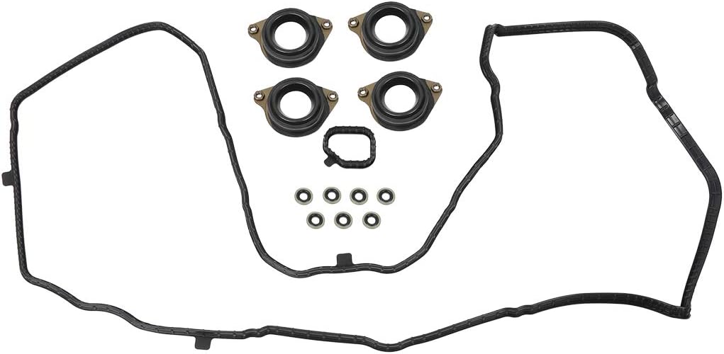X AUTOHAUX Engine Valve Cover Gasket Set 12030-5A2-A01 for Honda Accord EX-L EX LX-S LX Sport Coupe Sedan 2.4L K24 2013 2014 2015 2016 2017