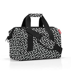 reisenthel Allrounder M – Un Sac Type Sacoche Docteur avec Grande Ouverture à arceaux, Ouverture avec Fermeture zippée, 6 Compartiments intérieurs, 2 poignées, en Noir Signature