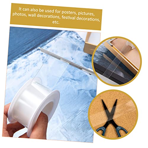 Operitacx 2 Rolos De Fita Dupla Face Transparente Fita Adesiva Dupla Face Fita Adesiva Transparente