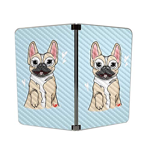 Image of MightySkins Carbon Fiber Skin for Microsoft Surface Duo - Frenchie Love | Protective, Durable Textured Carbon Fiber Finish | Easy to Apply | Made in The USA