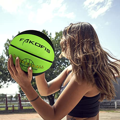 Fakofis Kids Basketball Size 3(22"),Youth Basketballs Size 5(27.5") For Play Games Indoor Backyard,Outdoor Park,Beach & Pool #TOP5