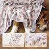 LINENLUX 1 Pack 3 Blankets Super Soft Fluffy Premium Fleece Dog Blankets for Puppy Cat Pet Blanket Flannel Throw Warm Sleep Dog Paw 23x16 inches #1
