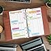 A6 Planner Refill, A6 Planner Inserts 1Set 6-Hole Binder Inserts Complete Budget Binder Replacement Kit with Weekly Monthly Plan, Financial Page, Paper Divider