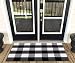 Levinis Buffalo Check Rug - 100% Cotton Washable Porch Rugs Door Mat Hand-woven Checkered Plaid Rug for Doorway/Kitchen/Bathroom/Entry Way/Laundry Room/Bedroom 2' x 3', Black and White