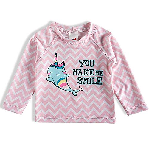 Camisa de banho Camiseta Praia, TipTop, Rosa Claro, 2T