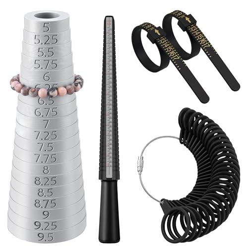HappyAlley Ring Sizer Kit (2 pcs 1‑17 black)