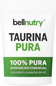 Taurina Pura com Laudo 500g - bellnutry