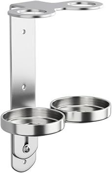 Soap Bottle Dispenser Holders, Stainless Steel Wall Mounted Soap Dispenser Holder, Bathroom Storage Rack Shower Gel Shampoo Bottle Organizer for Home Hotel(1 Hole A)