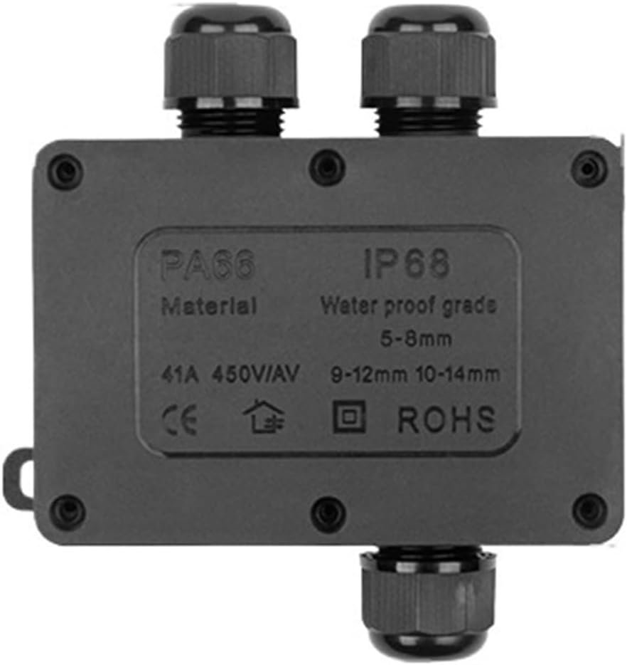 Junction Box with PC Plastic Terminals 2/3/4/5/6 Way Housing Block Wiring Protection Connector(F3-3)