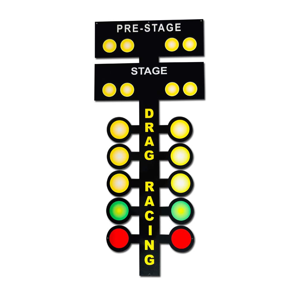 Triple Tree Drag Racing Metal Sign - Drag Strip – 35" x 15"